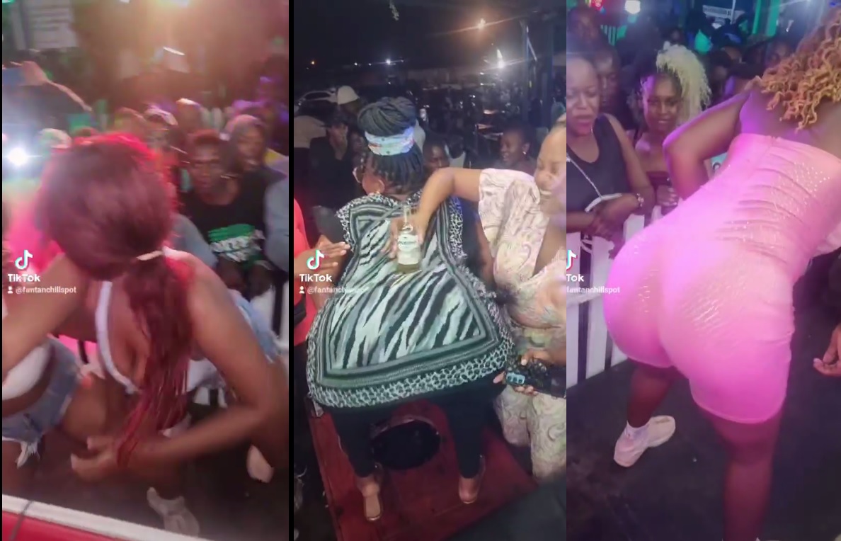 Video of Zimbabwean women competing for the Best nyash of the night at Mashwede village went viral